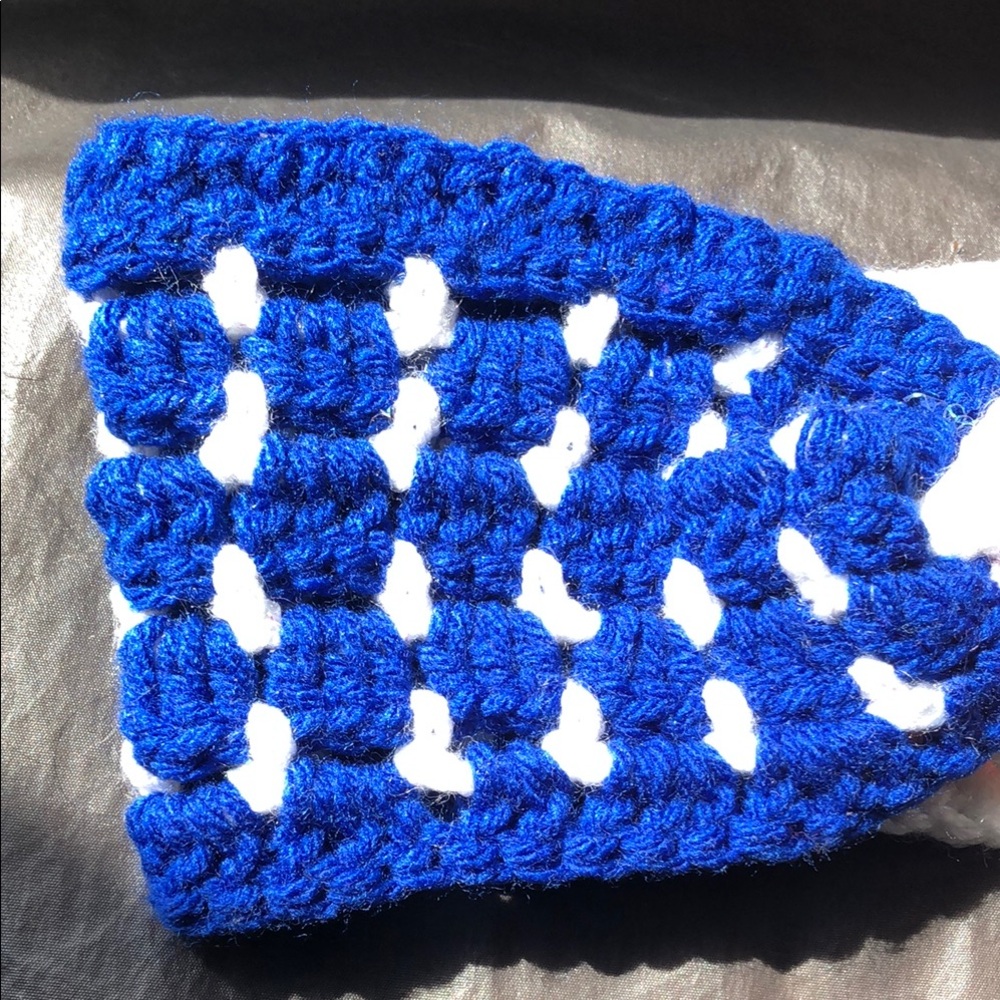 Blue and White Star Hair Bow Accessory - Picture 5 of 11